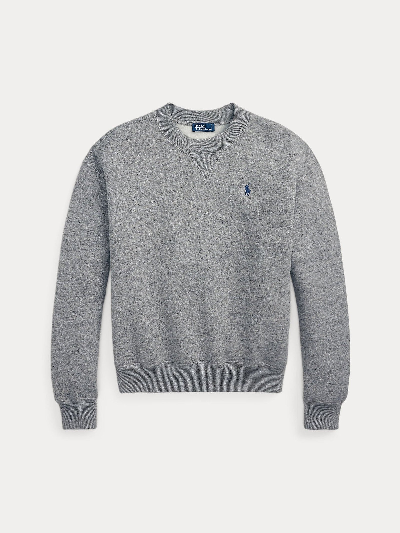 Polo Ralph Lauren naisten collegepaita Fleece Crewneck, vaaleanharmaa meleerattu