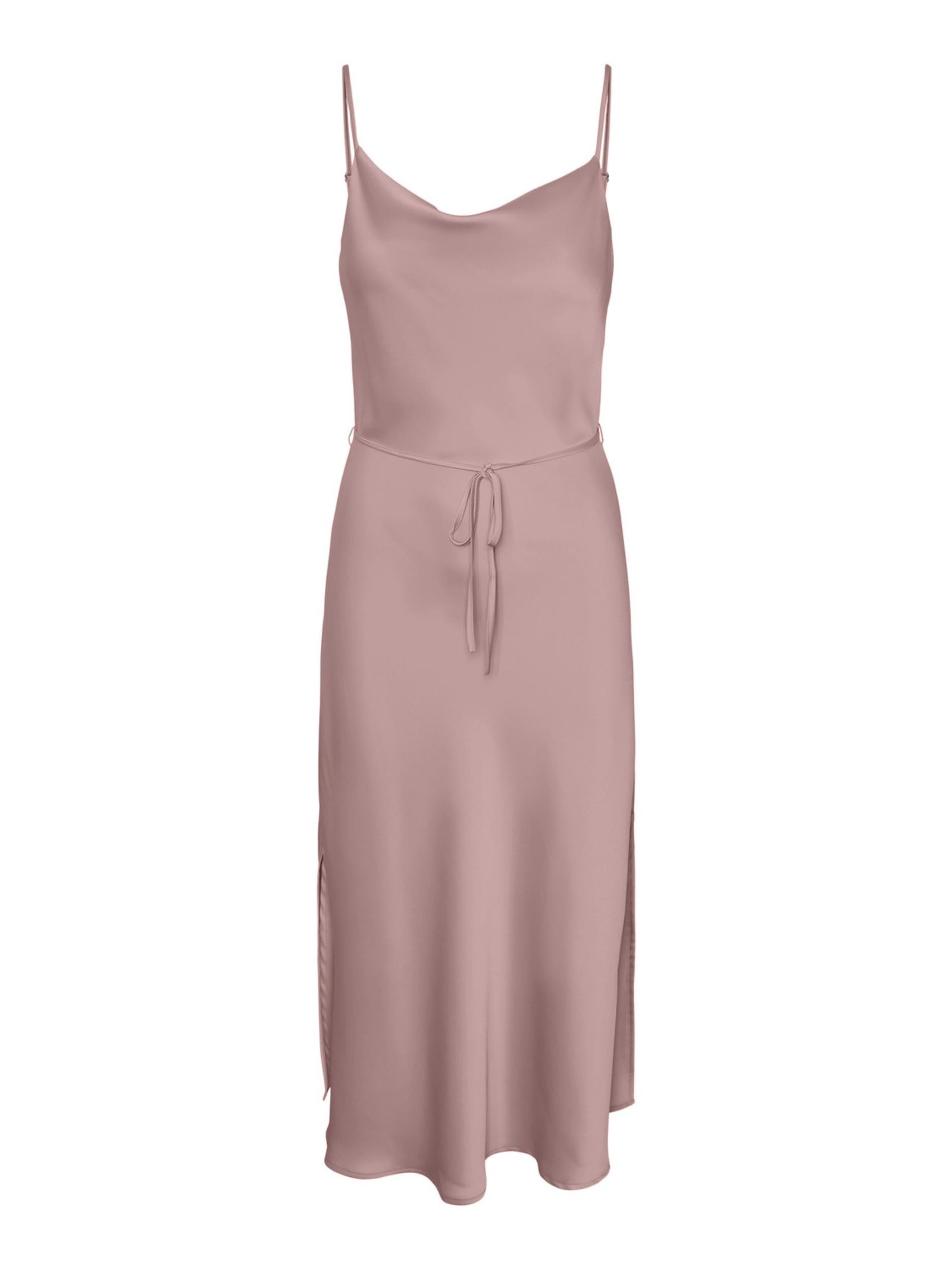 Y.A.S Naisten Mekko, YASTHEA STRAP LONG DRESS Vaaleanpunainen