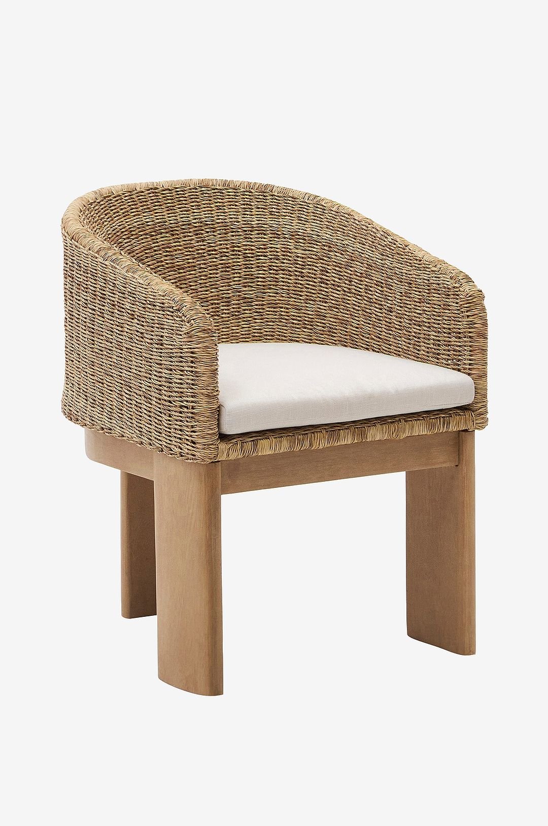 Kave Home Xoriguer-tuoli synteettistä rottinkia ja 100% Fsc massiivista eukalyptuspuuta.