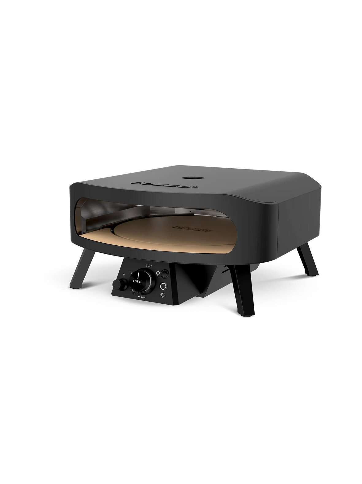 Rotate gas pizza oven black edition -pizzauuni