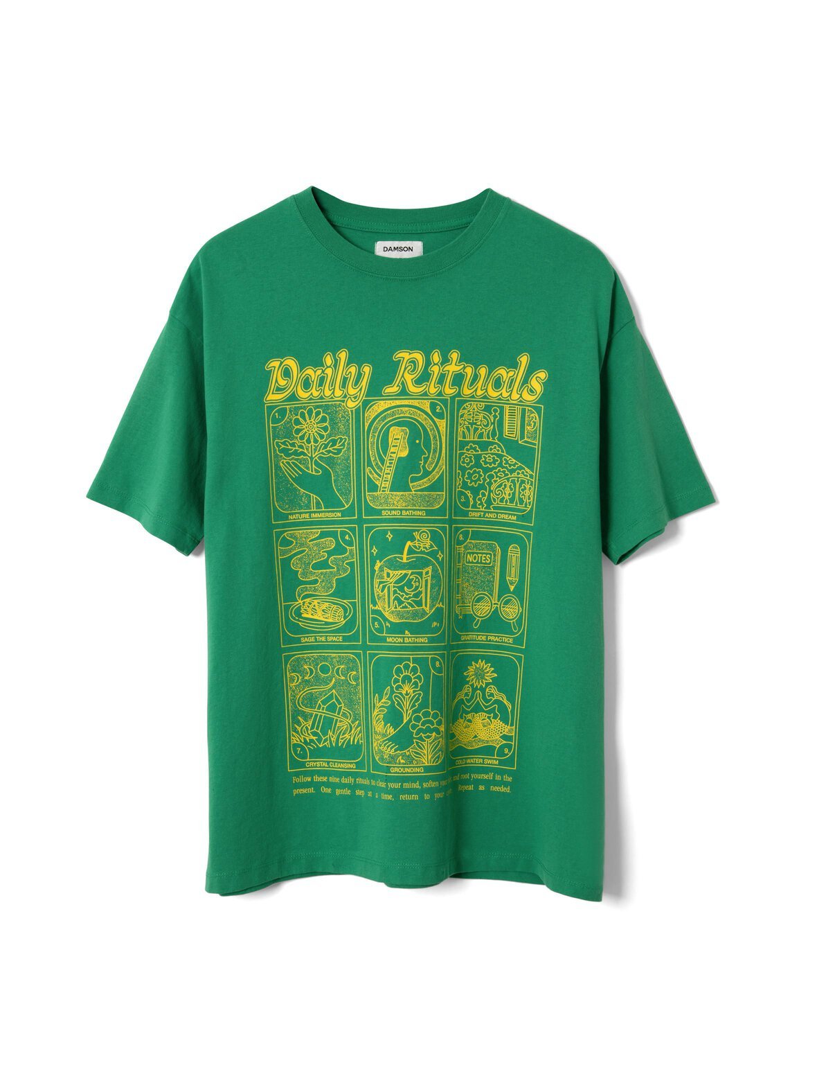 Daily rituals graphic t-paita