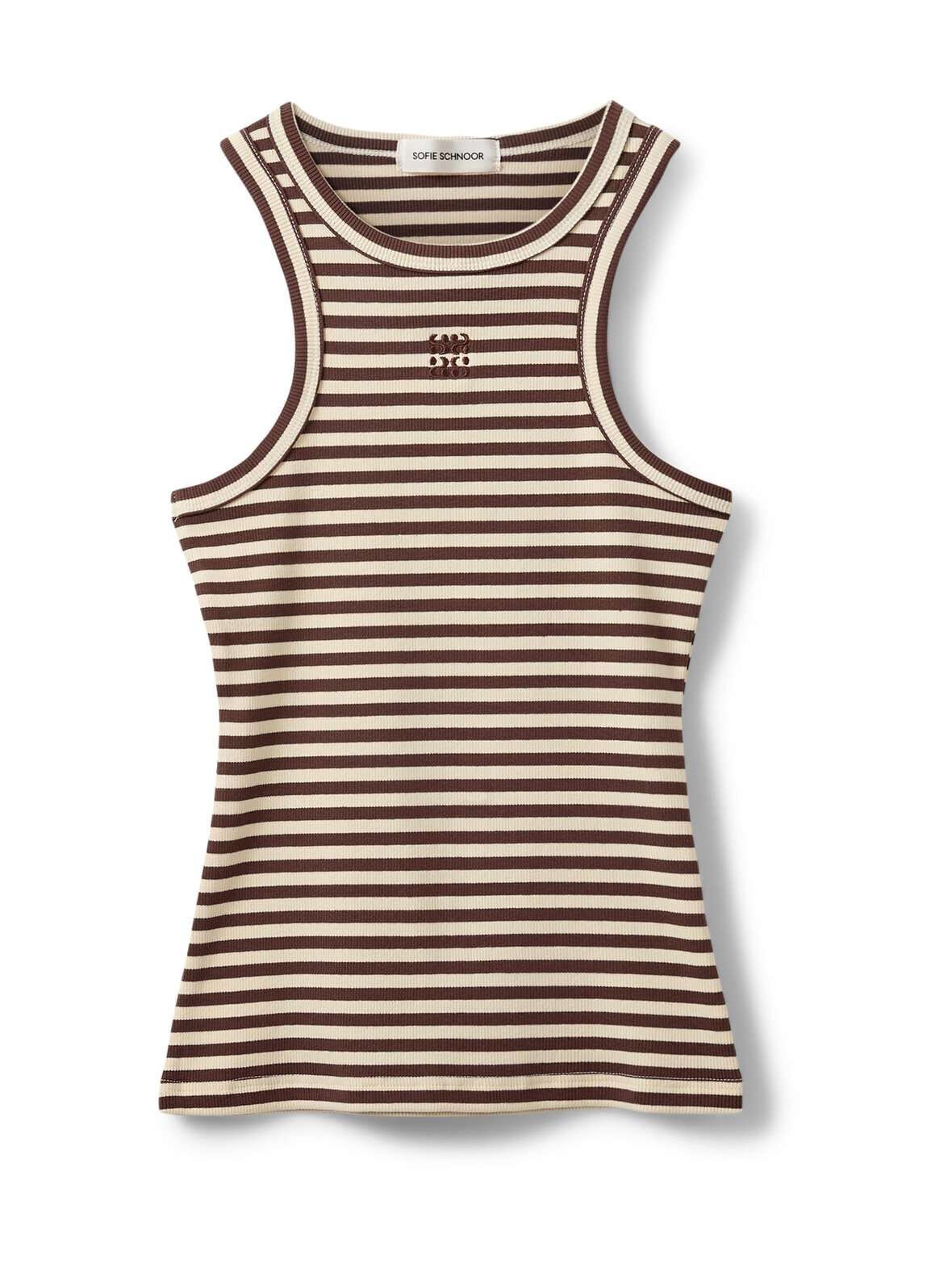 Becasw striped rib tank -toppi