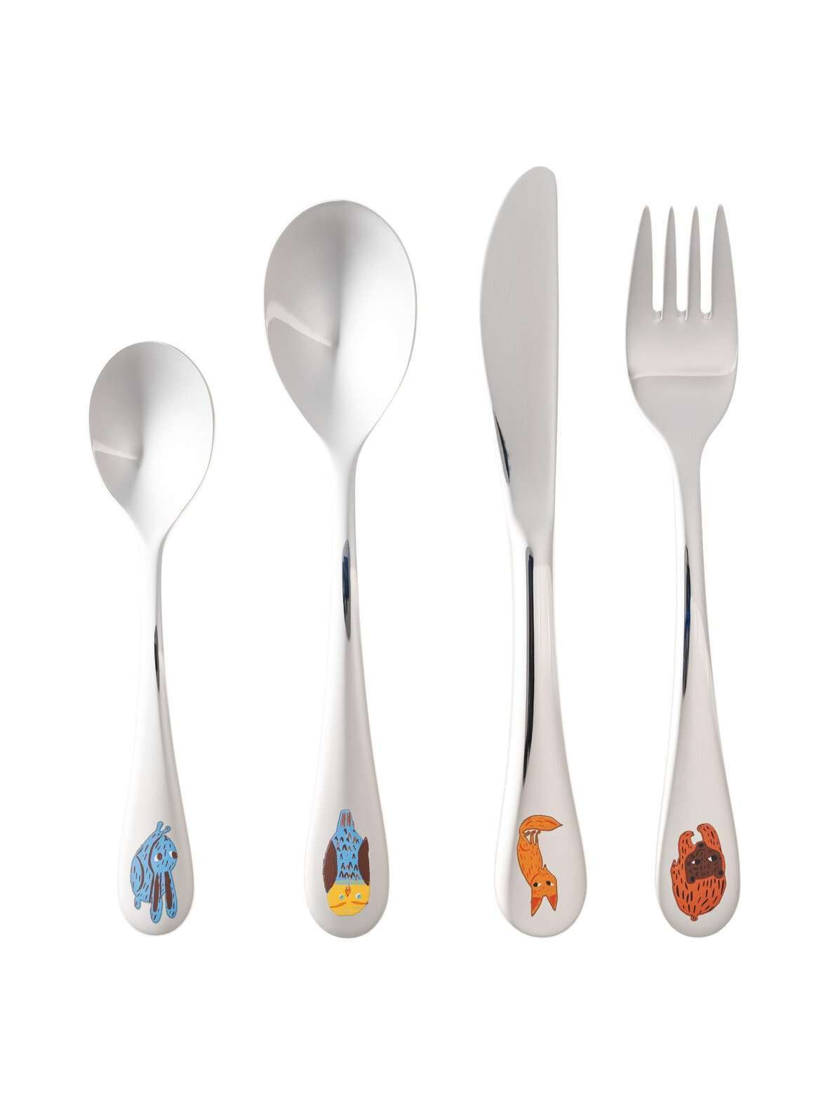 Poppoo ystävät -lasten aterimet 4 kpl