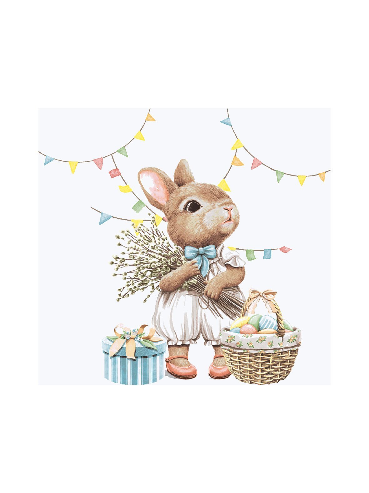 Bunny joy -paperilautasliinat 20 kpl