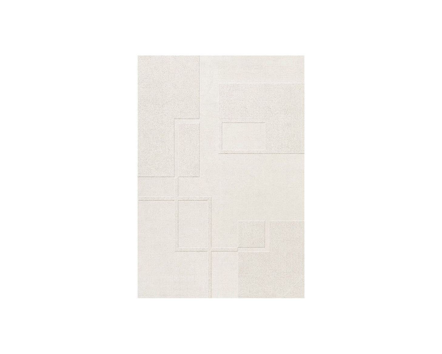 Layered Swedish Grace villamatto 250 x 350 cm luonnonvalkoinen