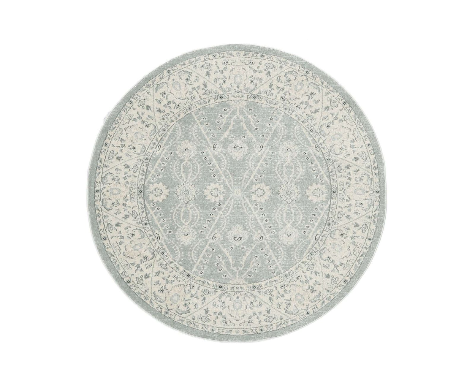 Rugvista Ziegler Madison matto ø 200 cm beige / vaaleansininen