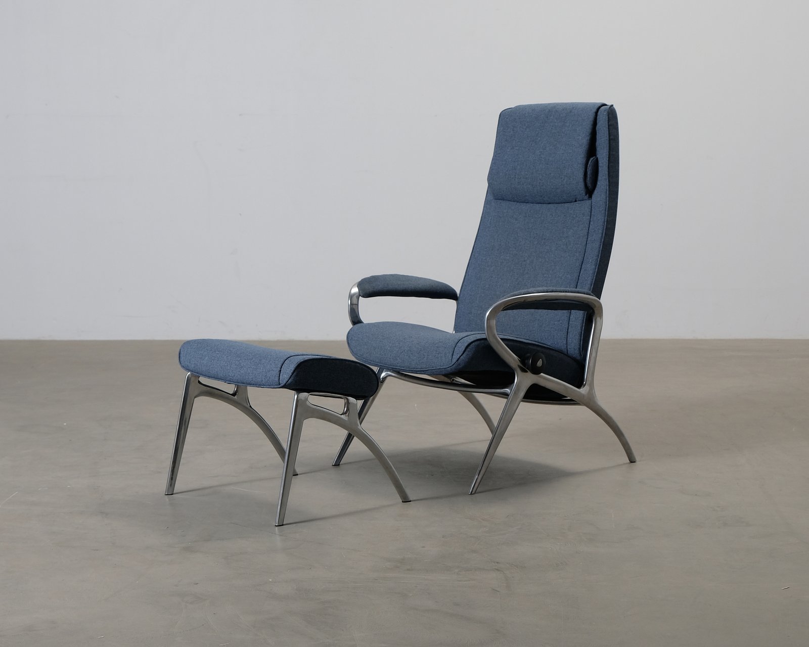 Stressless James nojatuoli rahilla sininen