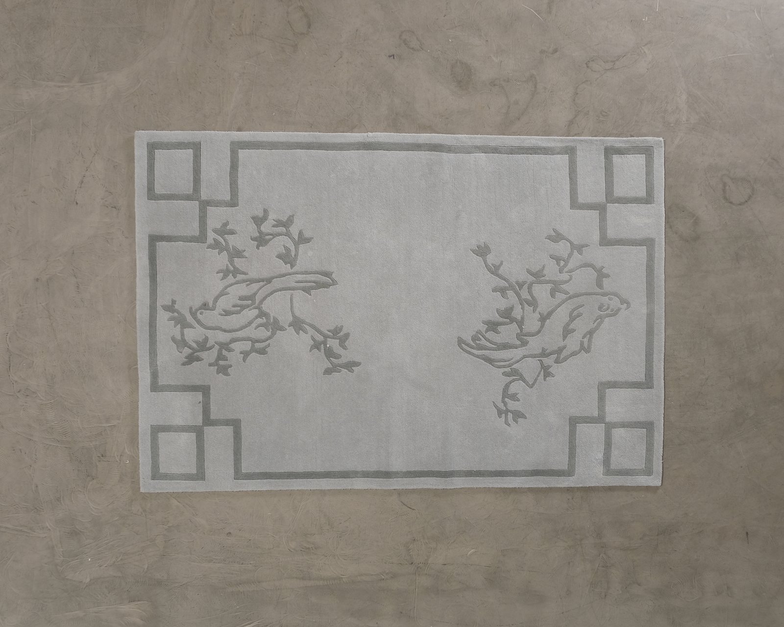 Layered Chinoiserie villamatto sininen 180 x 265 cm