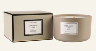 Cardamon Lime matt tuoksukynttilä beige