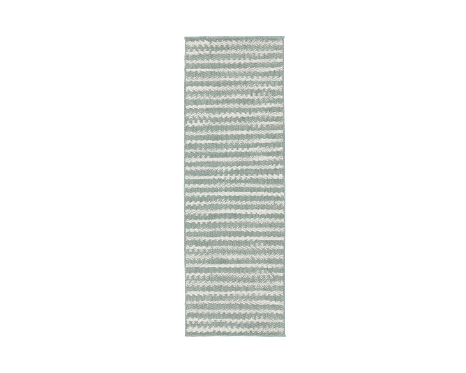 Rugvista Dune matto 80 x 200 cm valkoinen / vaaleanvihreä