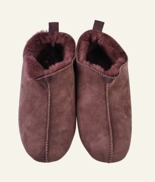 Woolen nahkatohvelit viininpunainen