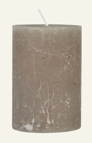 Rustic pöytäkynttilä beige