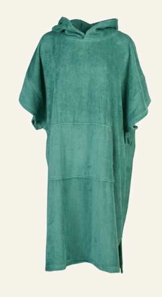 Leo Beach poncho tummanvihreä