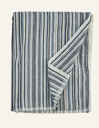 Hanne Stripe pyyhe moniväri/sininen