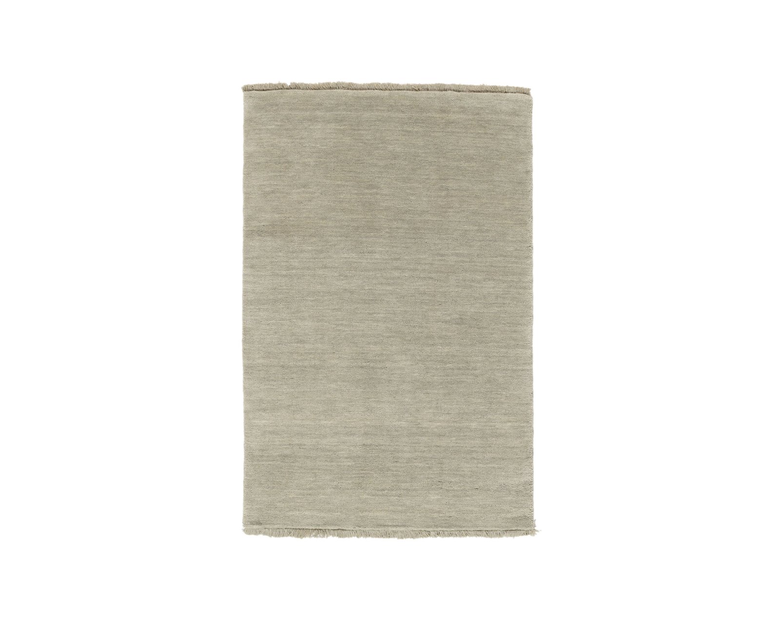 Rugvista Handloom Fringes matto 80 x 120 cm harmaa / vaaleanvihreä