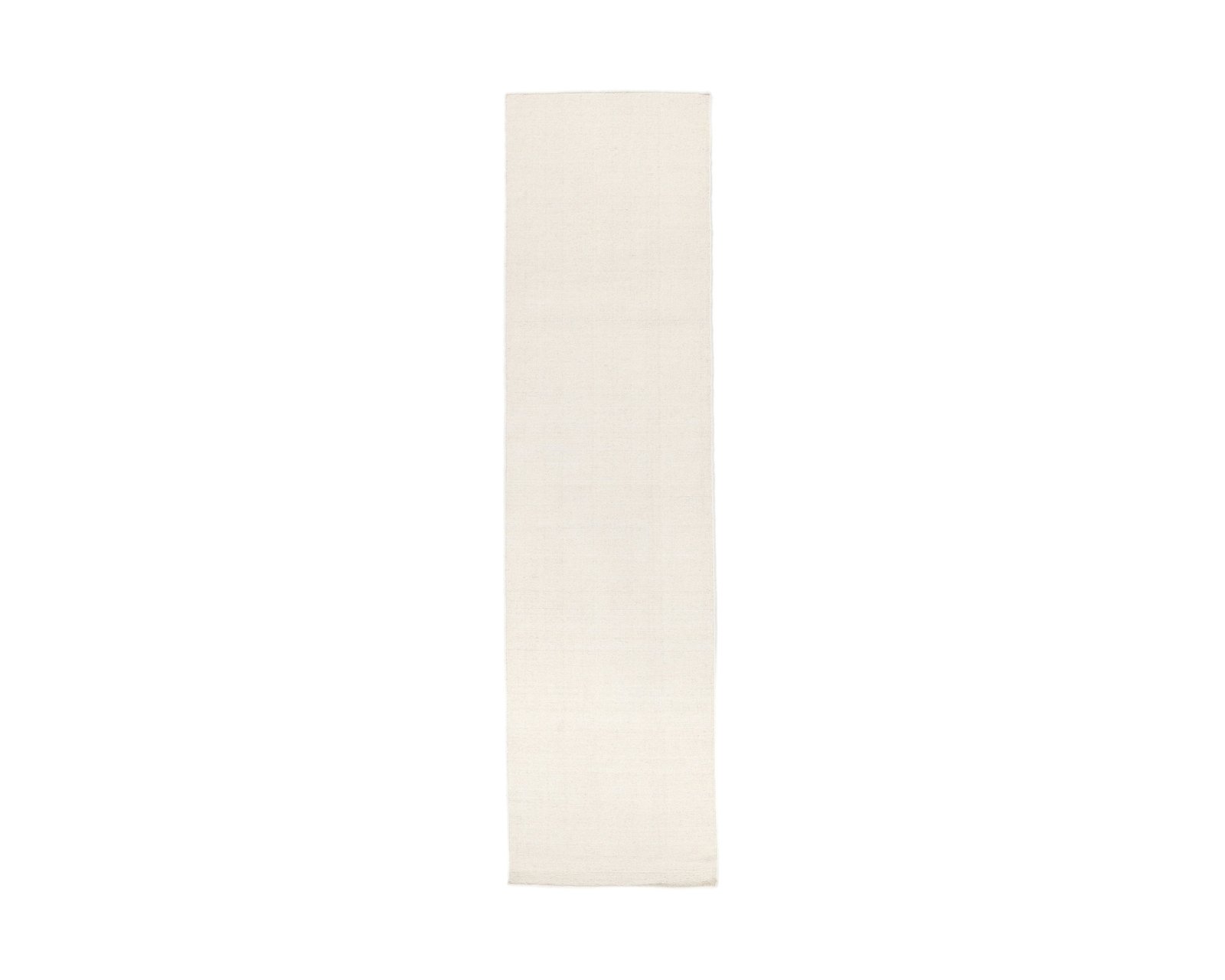 Rugvista Handloom Flat villamatto 80 x 300 cm valkoinen
