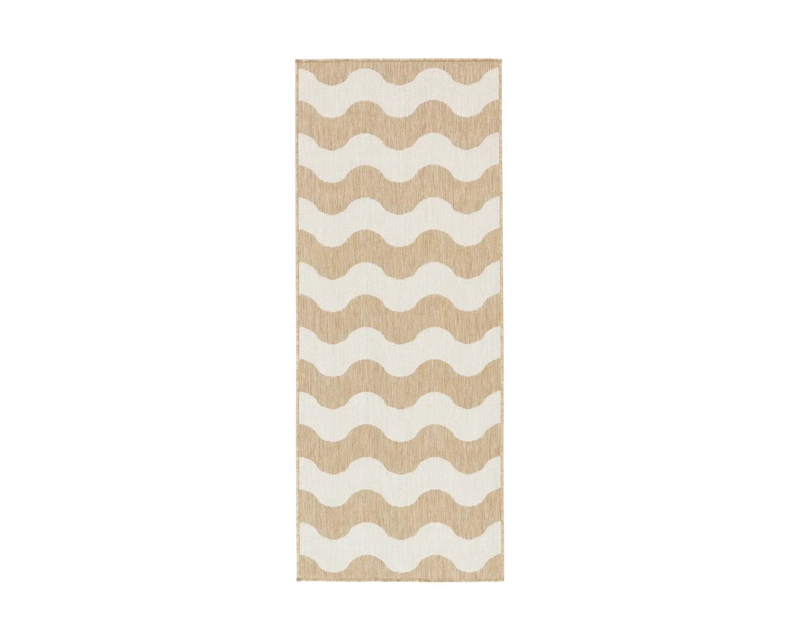 Rugvista Mare käytävämatto 80 x 200 cm beige / valkoinen