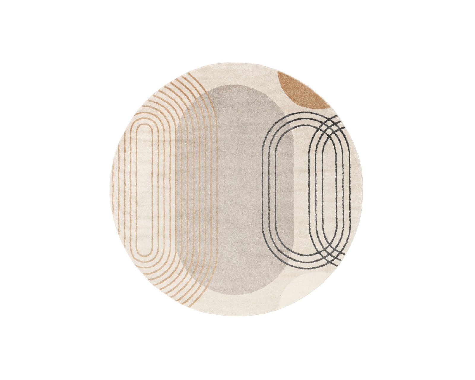Rugvista Amphi matto 240 x 240 cm beige / keltainen