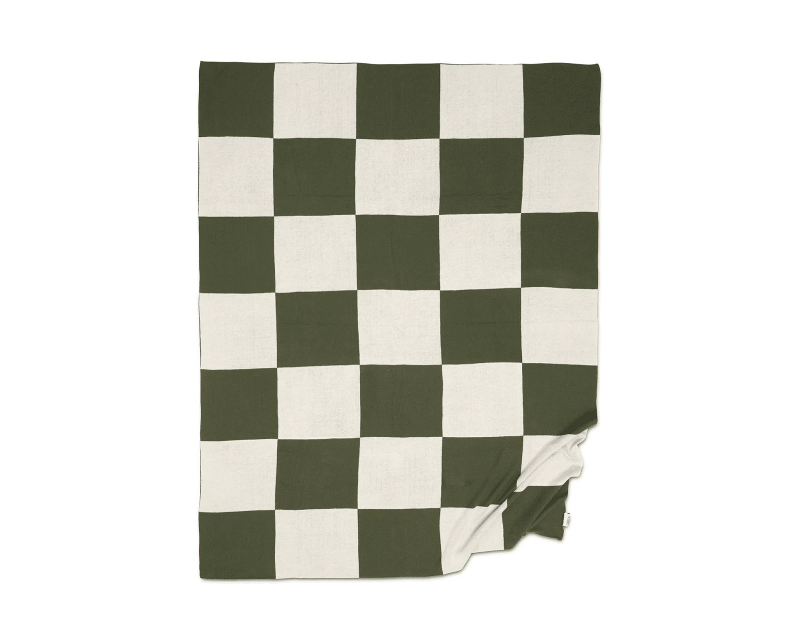 Classic Collection Pläd Square viltti 130 x 170 cm vihreä