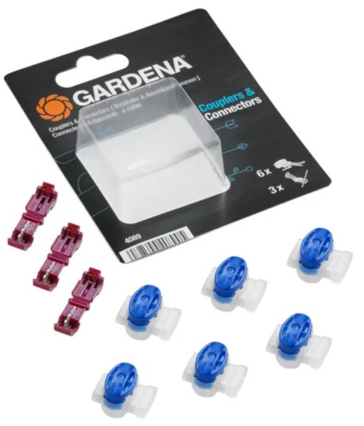 Gardena -robottileikkurin liittimet