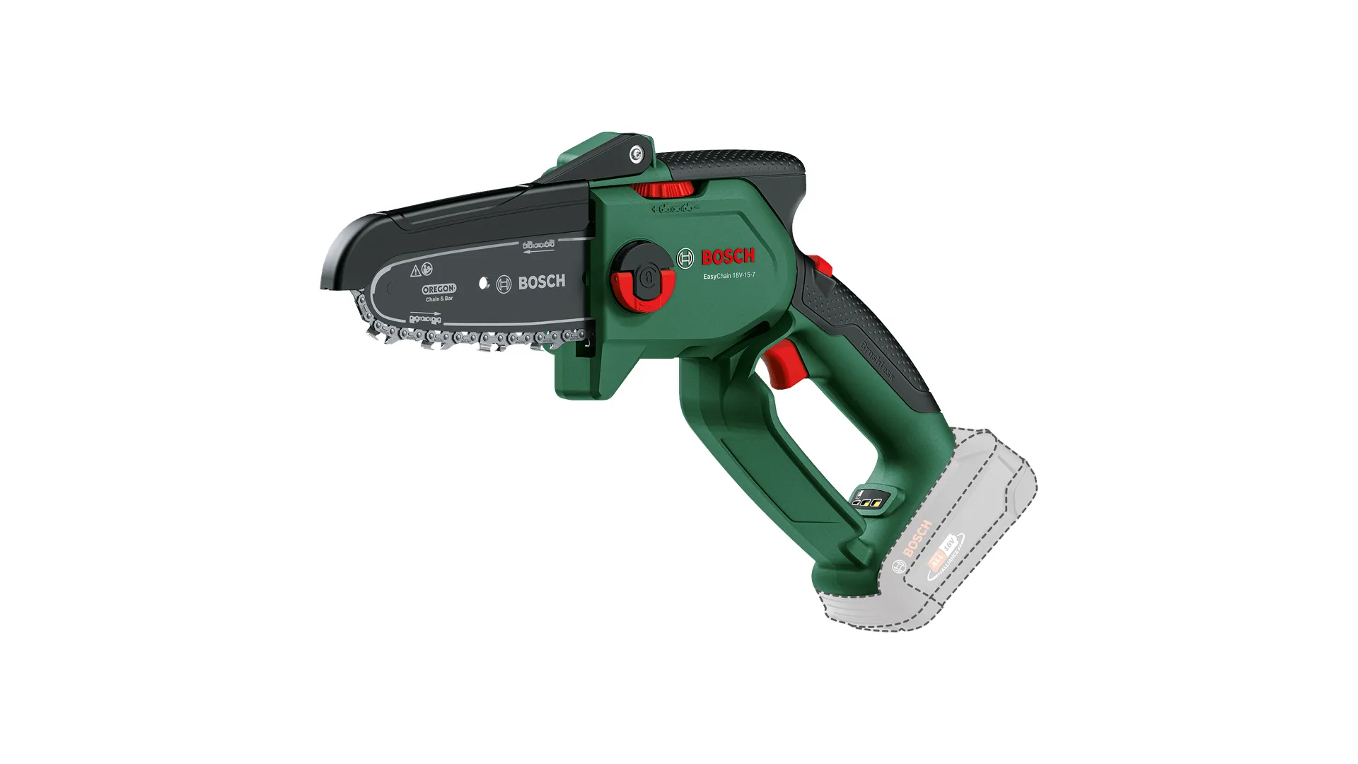 Bosch EasyChain 18V-15-7 solo -akkuketjusaha (ilman akkua)