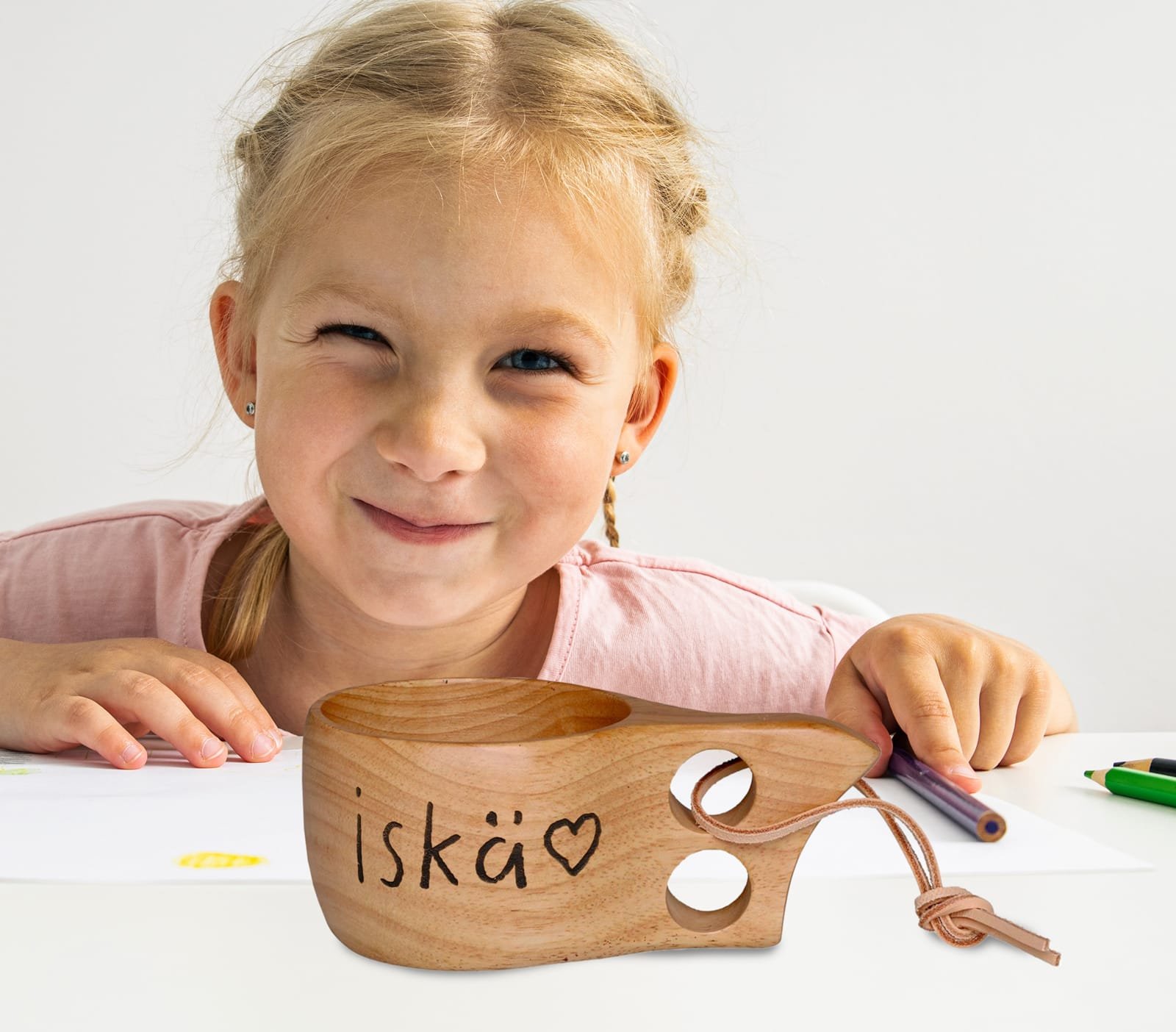 Kuksa lapsen omalla kirjoituksella