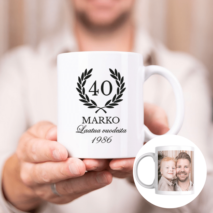 Muki painatuksella, syntymäpäivä