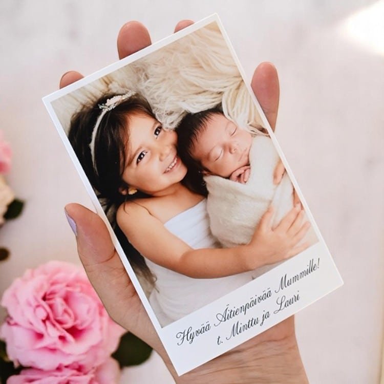 Kortti valokuvalla, äitienpäivä