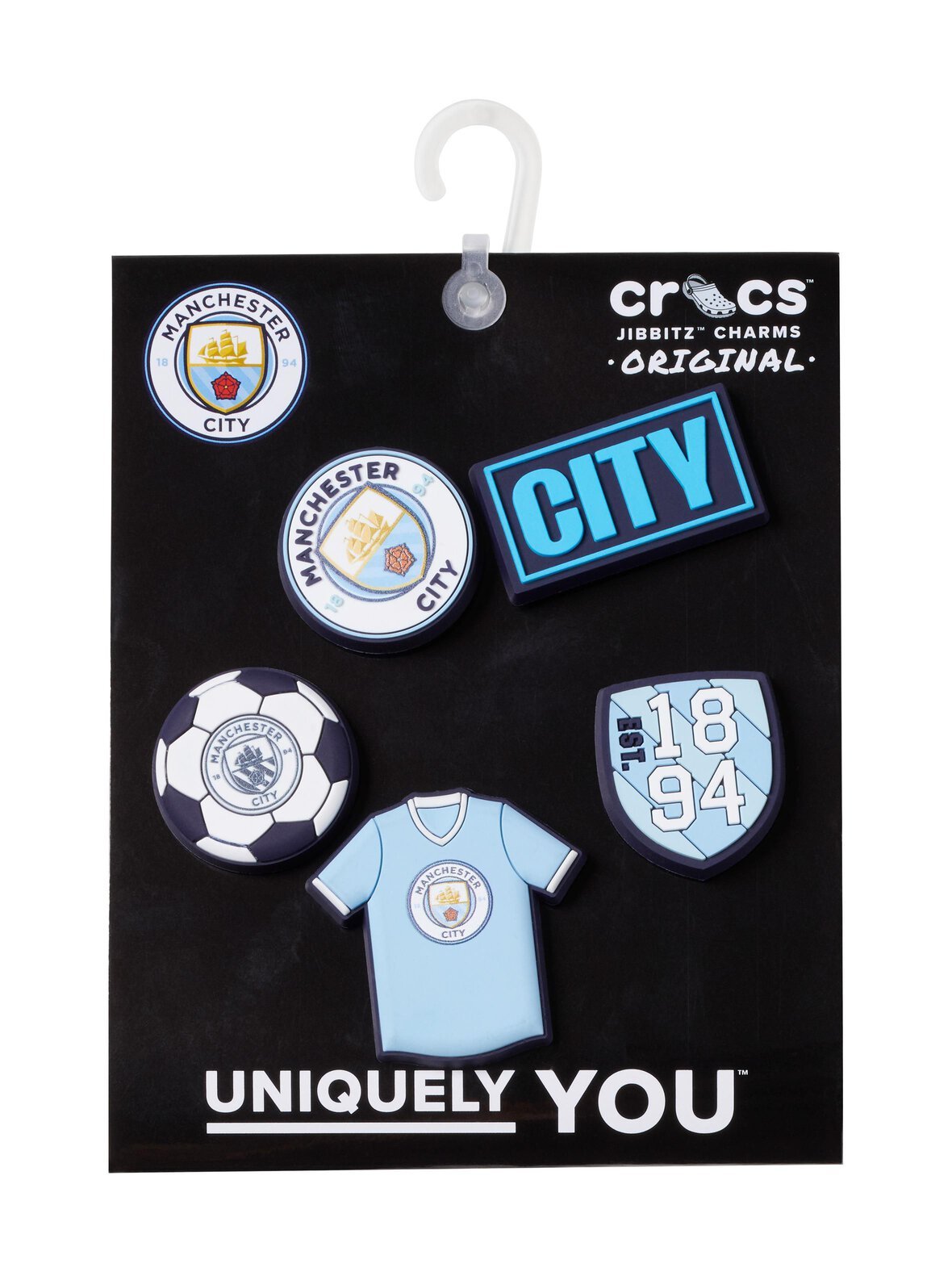 Manchester city jibbitz -kenkäkoriste 5-pack