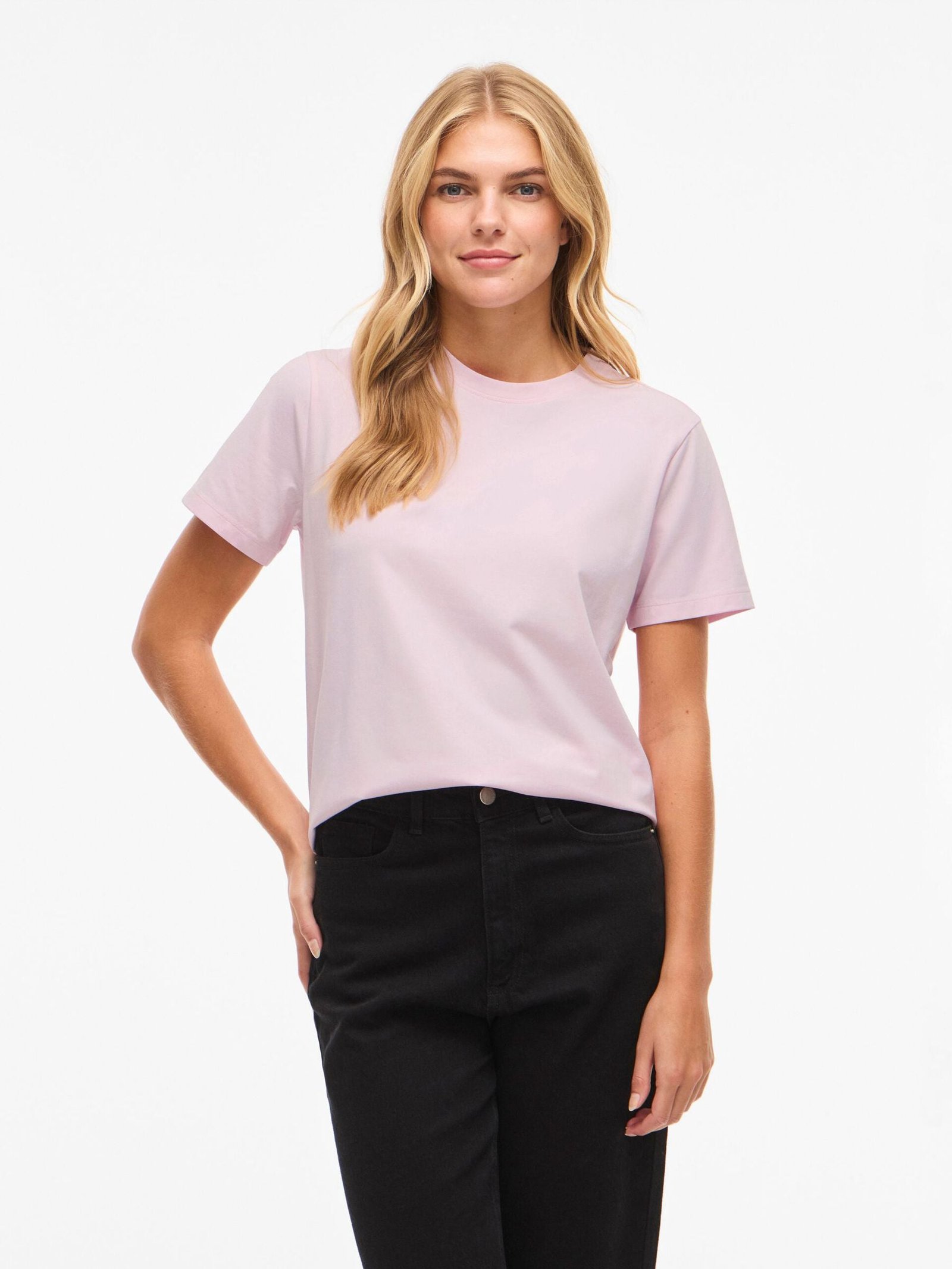 Vila naisten t-paita Vinora S/S T-Shirt, Cherry Blossom