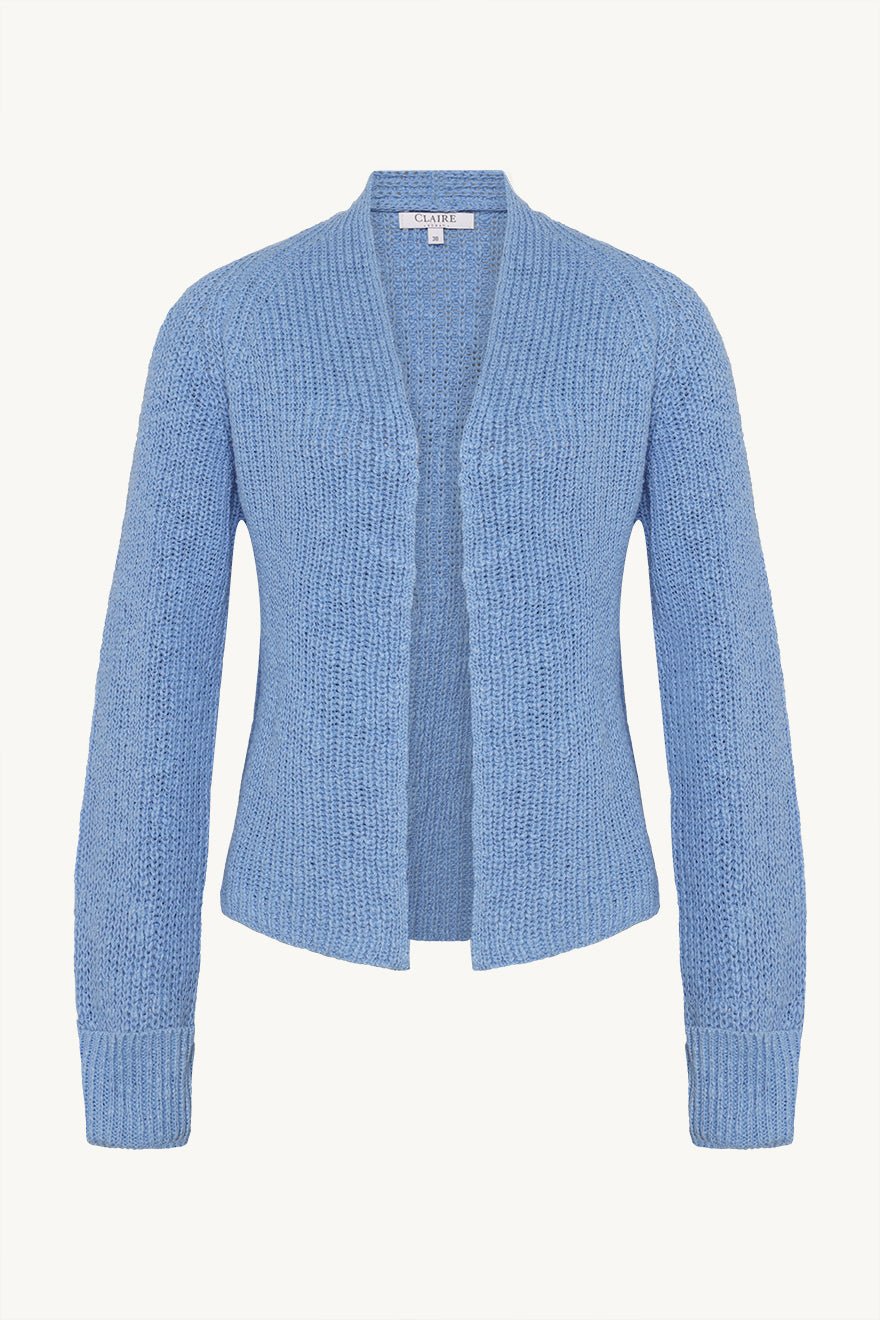 Claire Naisten neuletakki Celine Cardigan, keskisininen