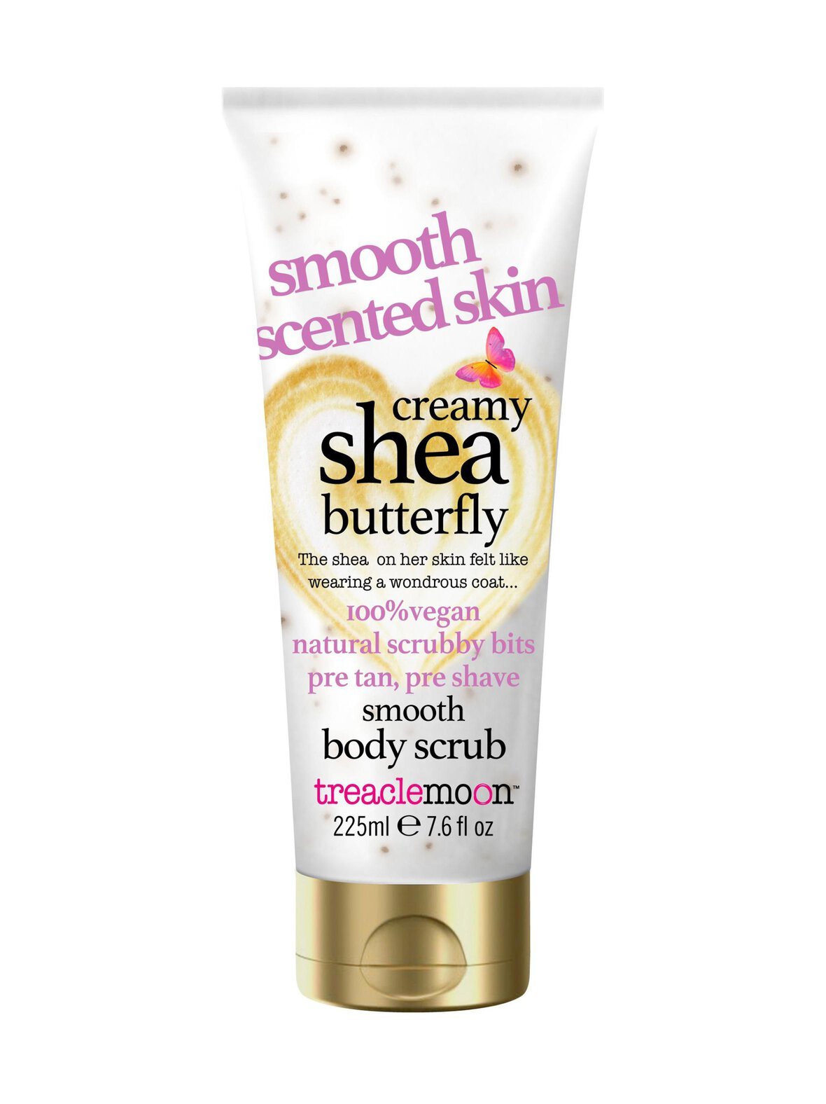 Creamy shea butterfly body scrub -vartalokuorinta, 225 ml