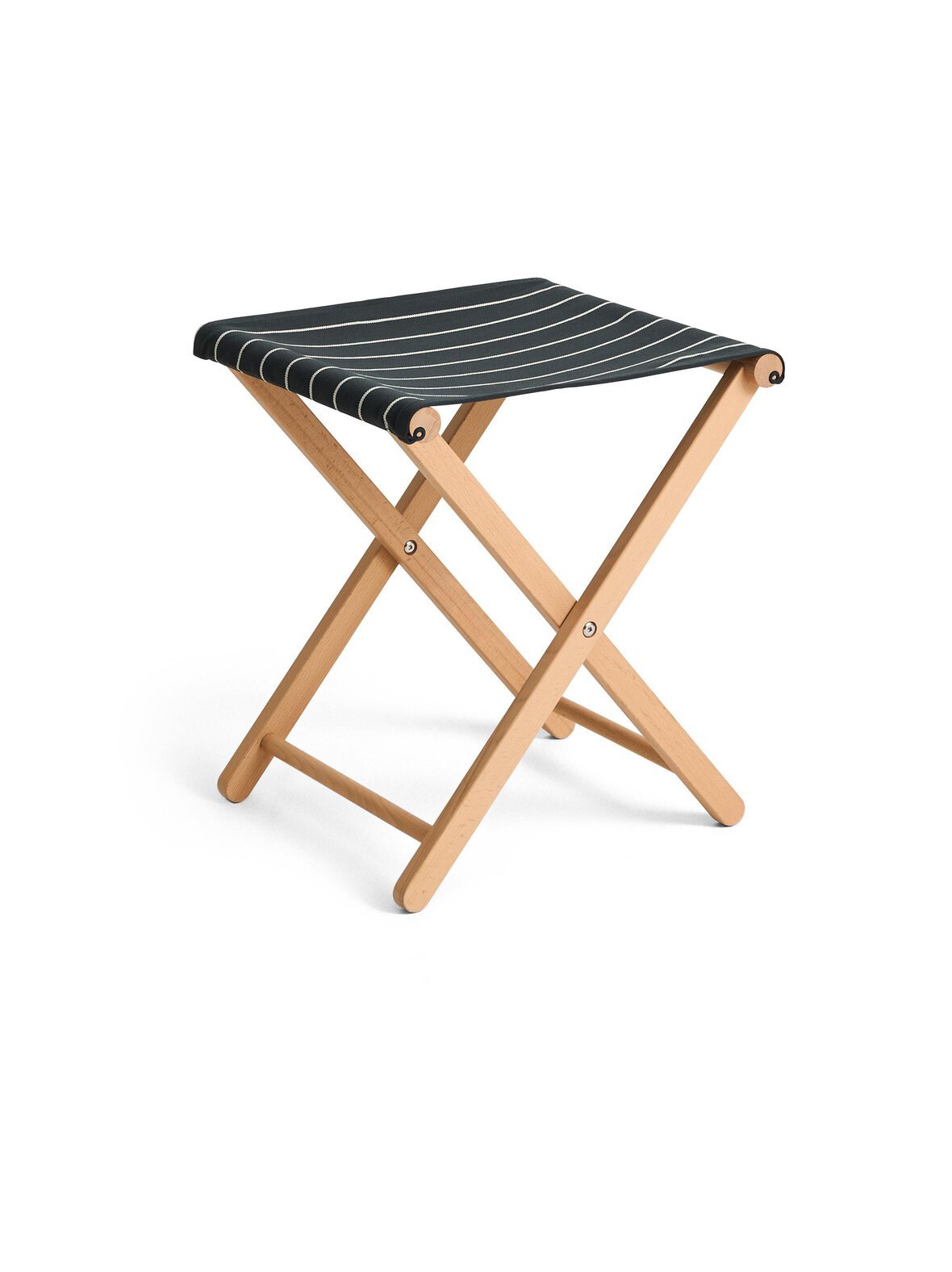 Outdoor market beige stripe -taittojakkara
