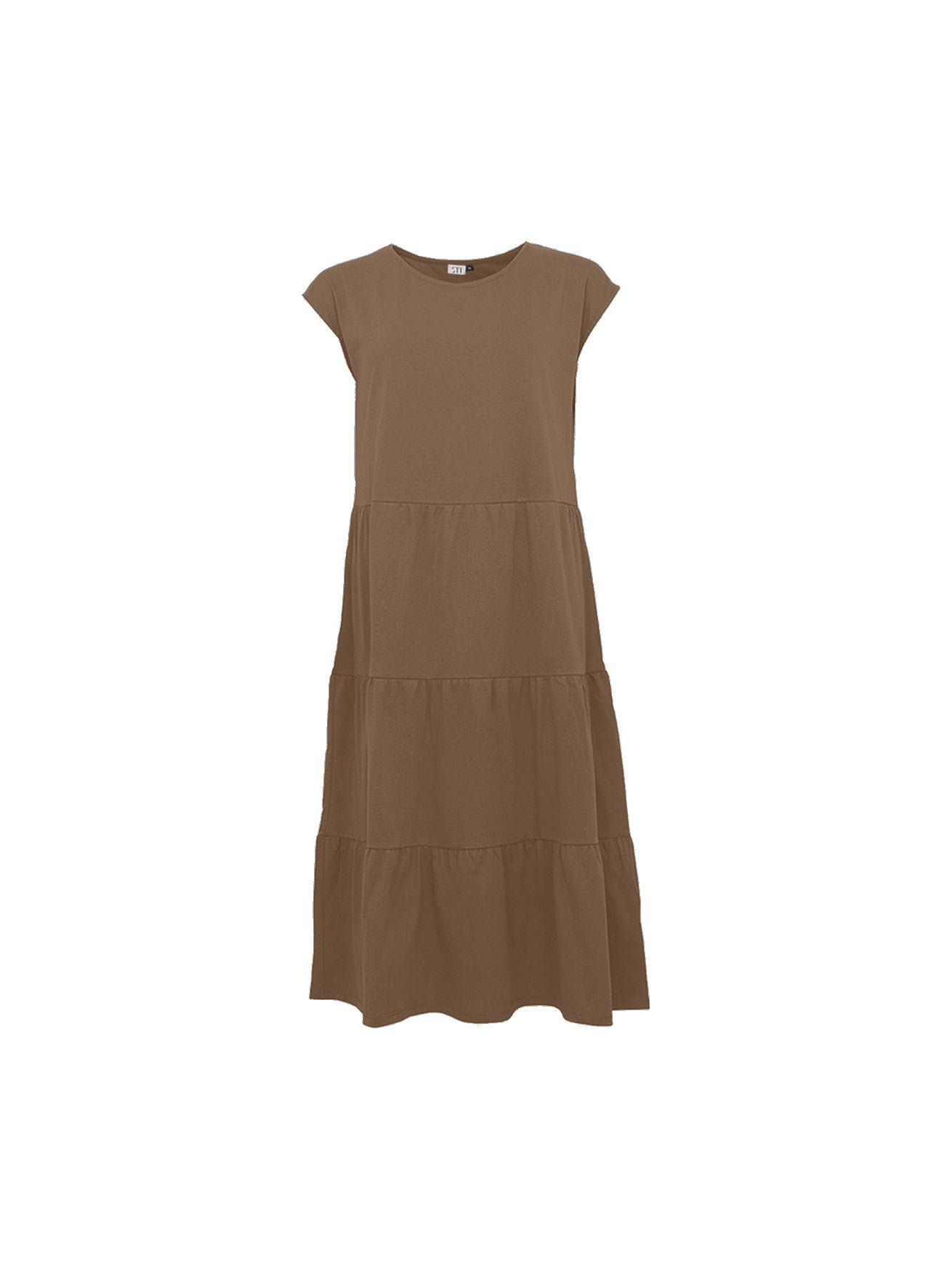 S.T.I mekko Joy Tricot Dress, keskiruskea