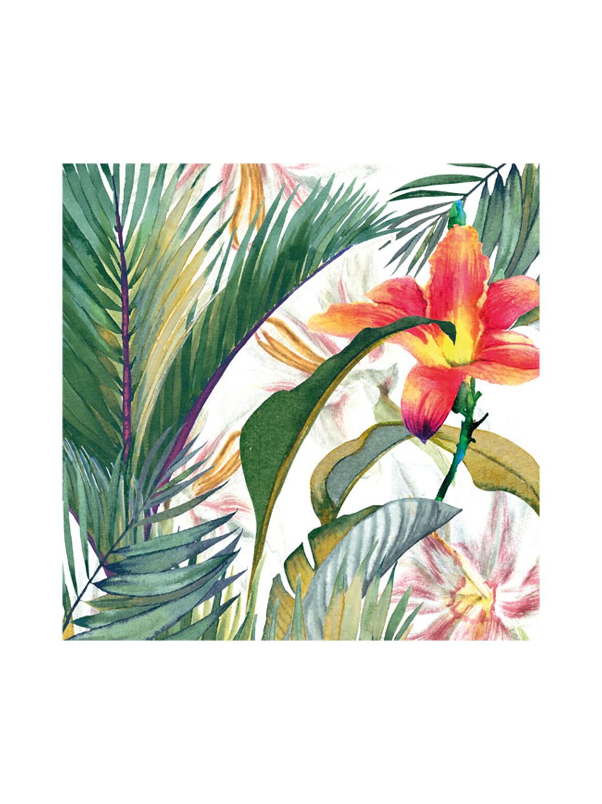 Tropical paradise -paperilautasliinat 20 kpl