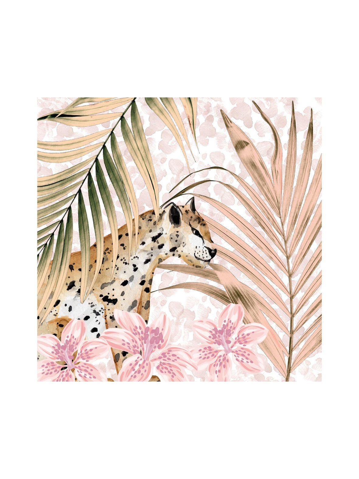 Wild palms -paperilautasliinat 20 kpl