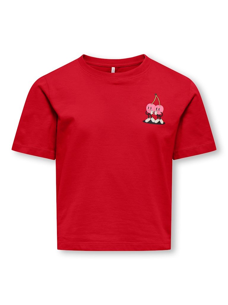 Kids Only lasten t-paita KOGREX SS Printed Top, punainen