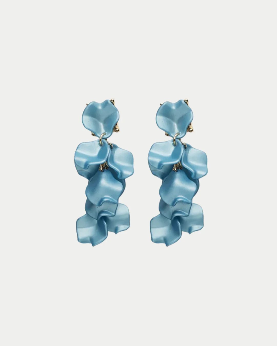 Bow 19 korvakorut Leaf Earring Mini, vaaleansininen