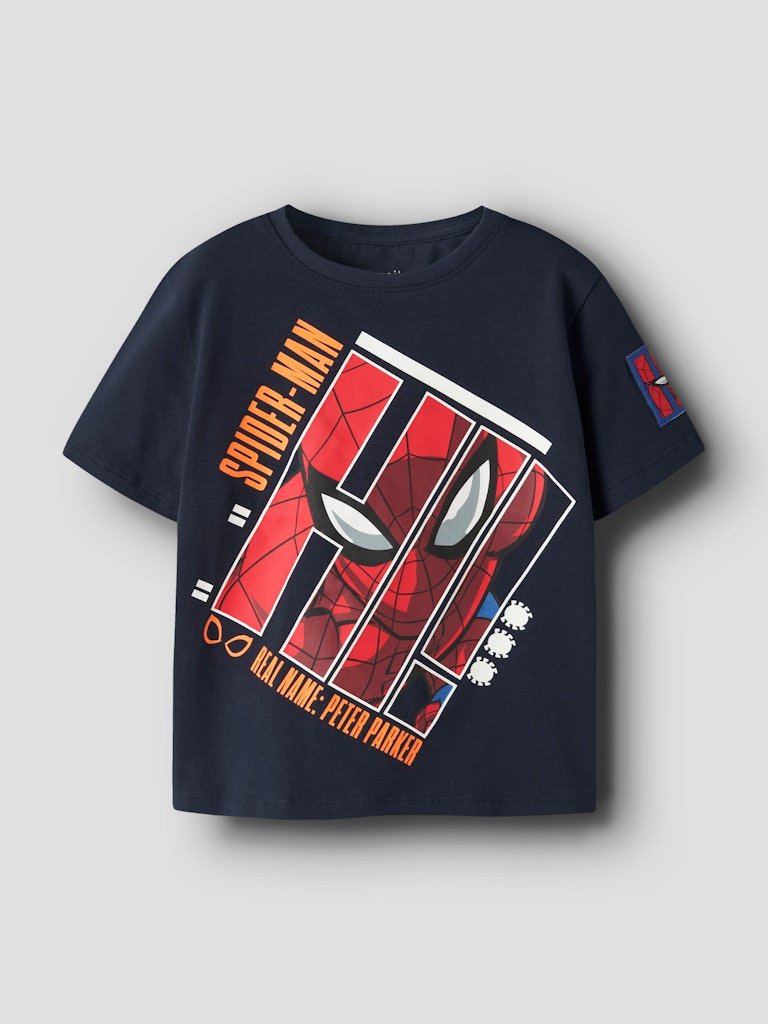 Name It lasten t-paita Spider-Man, tummansininen