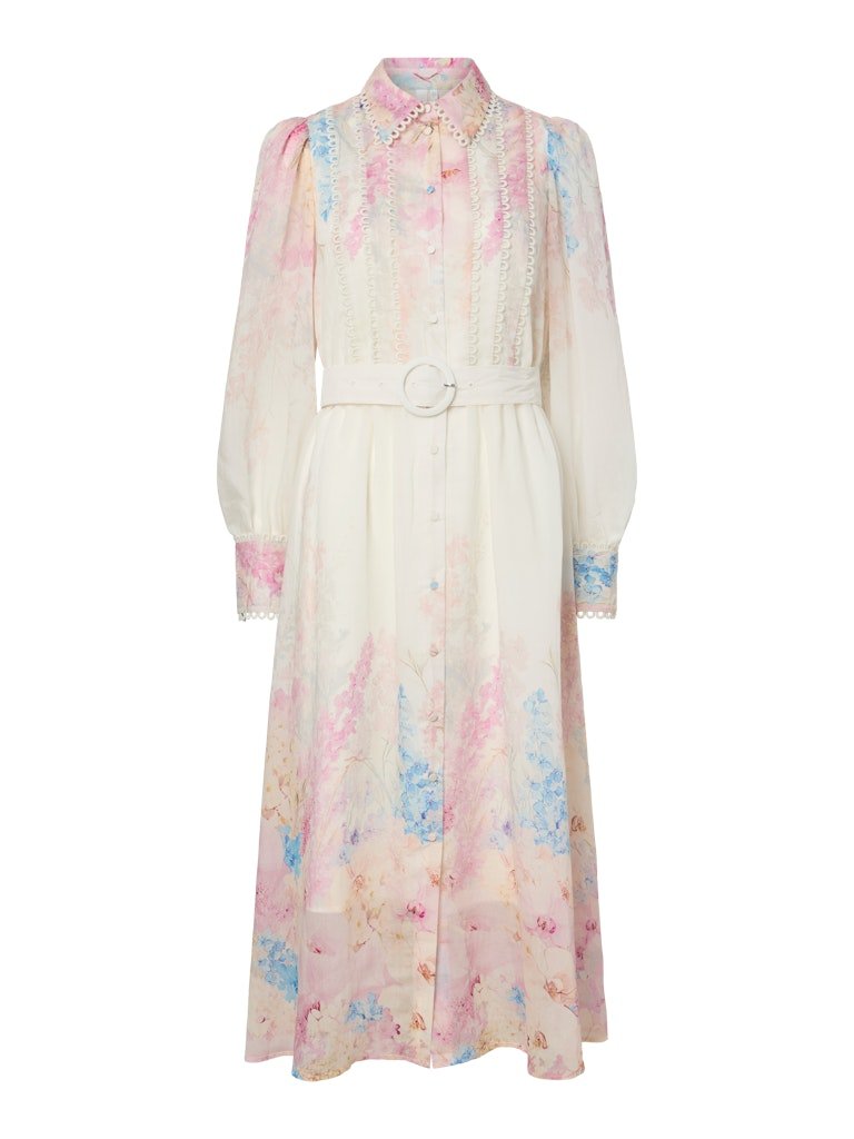 Y.A.S mekko YASFlorence Long Dress, Cherry Tomato