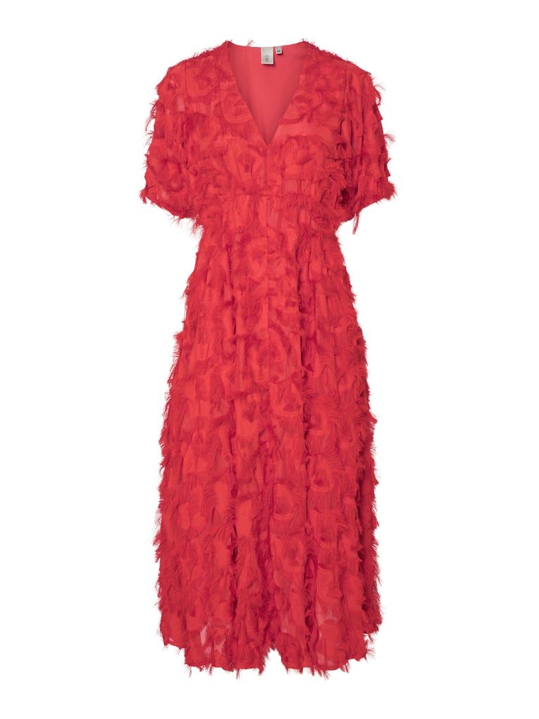Y.A.S mekko YASPAZYLLA 2/4 Midi Dress S. - Show, Poinsettia