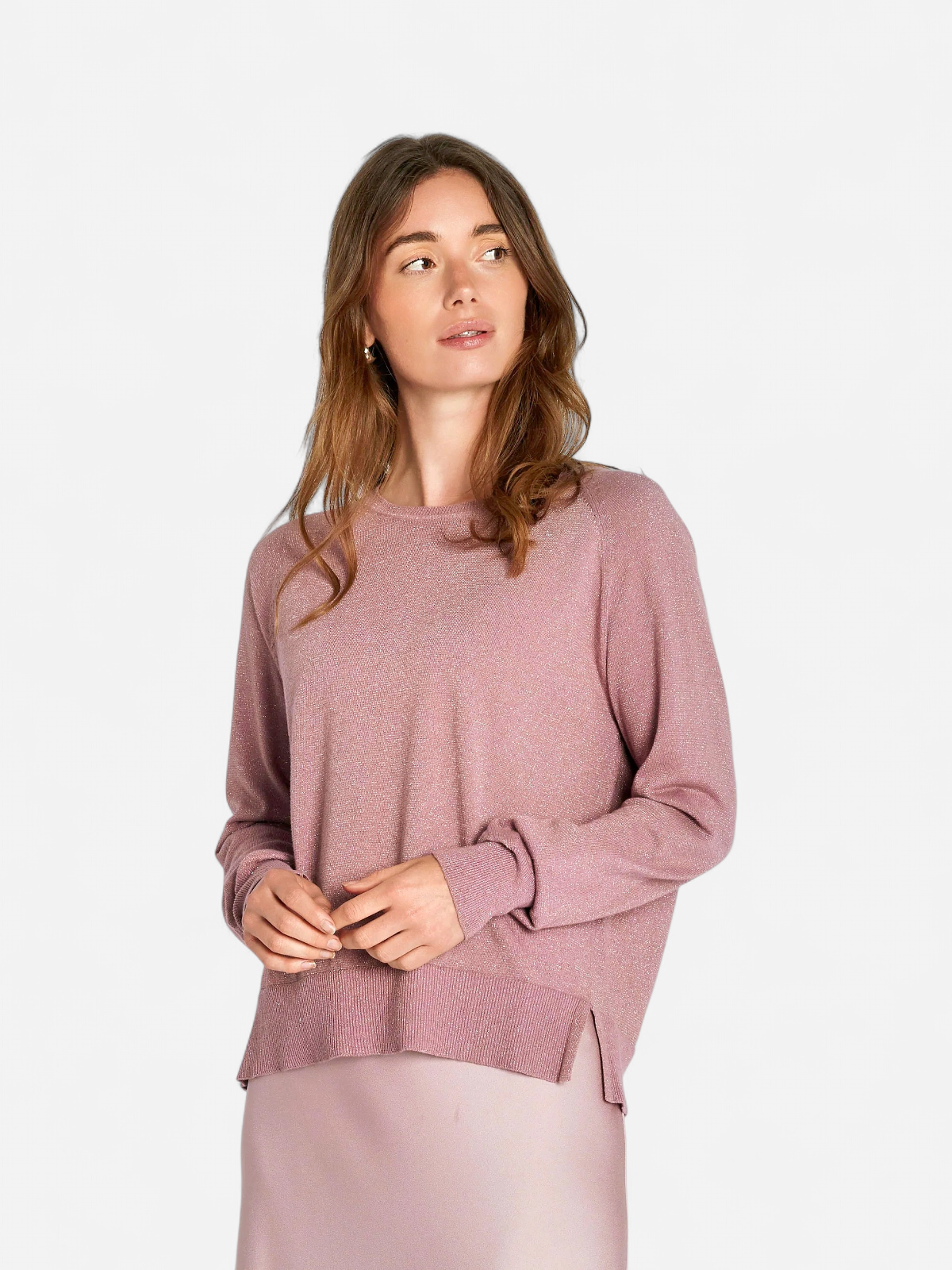 Philosophy Blues Original naisten neulepusero BEKKA KNIT SWEATER, vaaleanpunainen