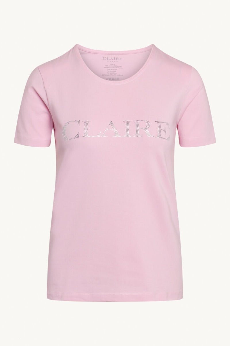 Claire naisten t-paita Allison Logo T-paita, vaaleanpunainen