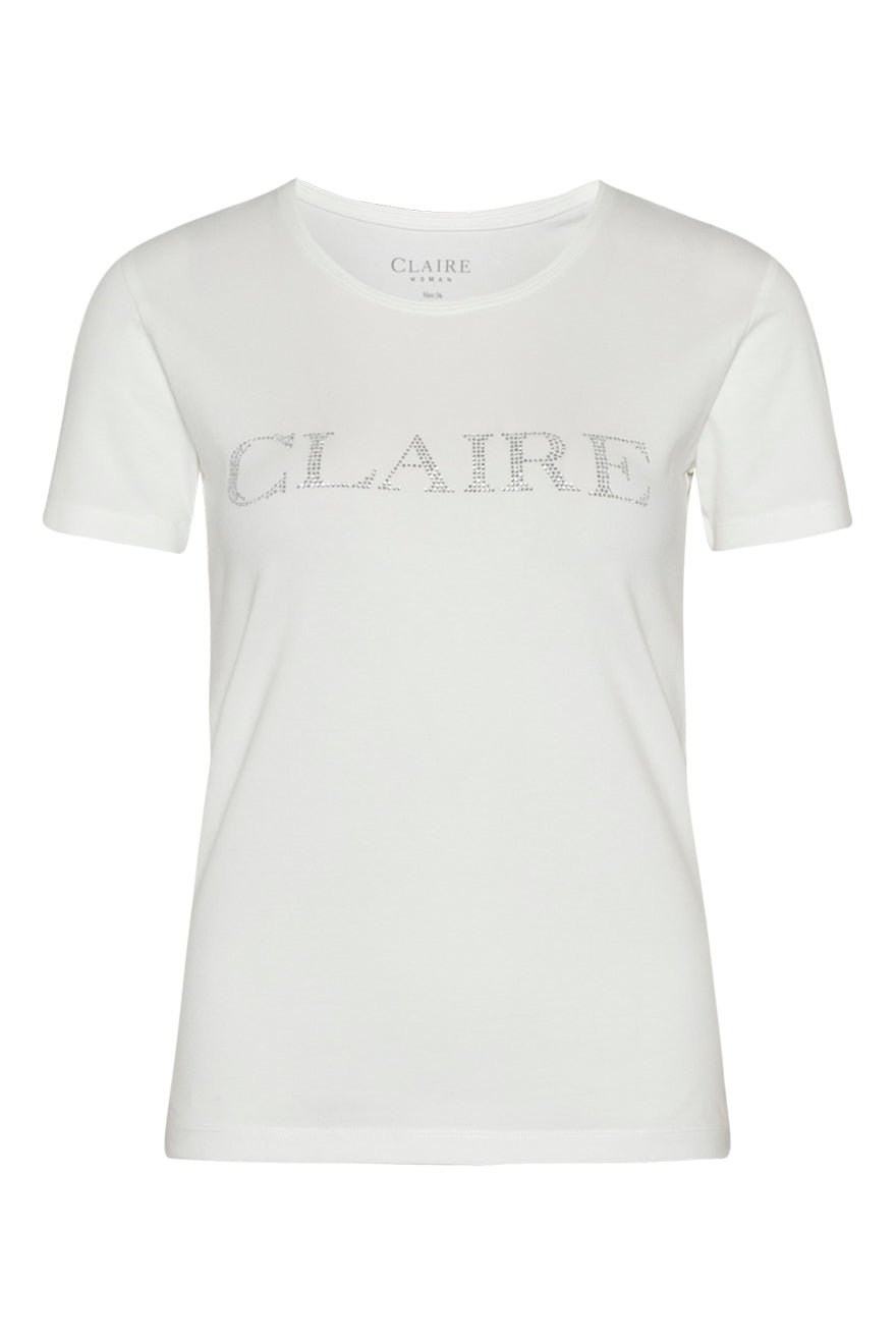 Claire, Naisten T-Paita, Allison Logo T-Paita Valkoinen
