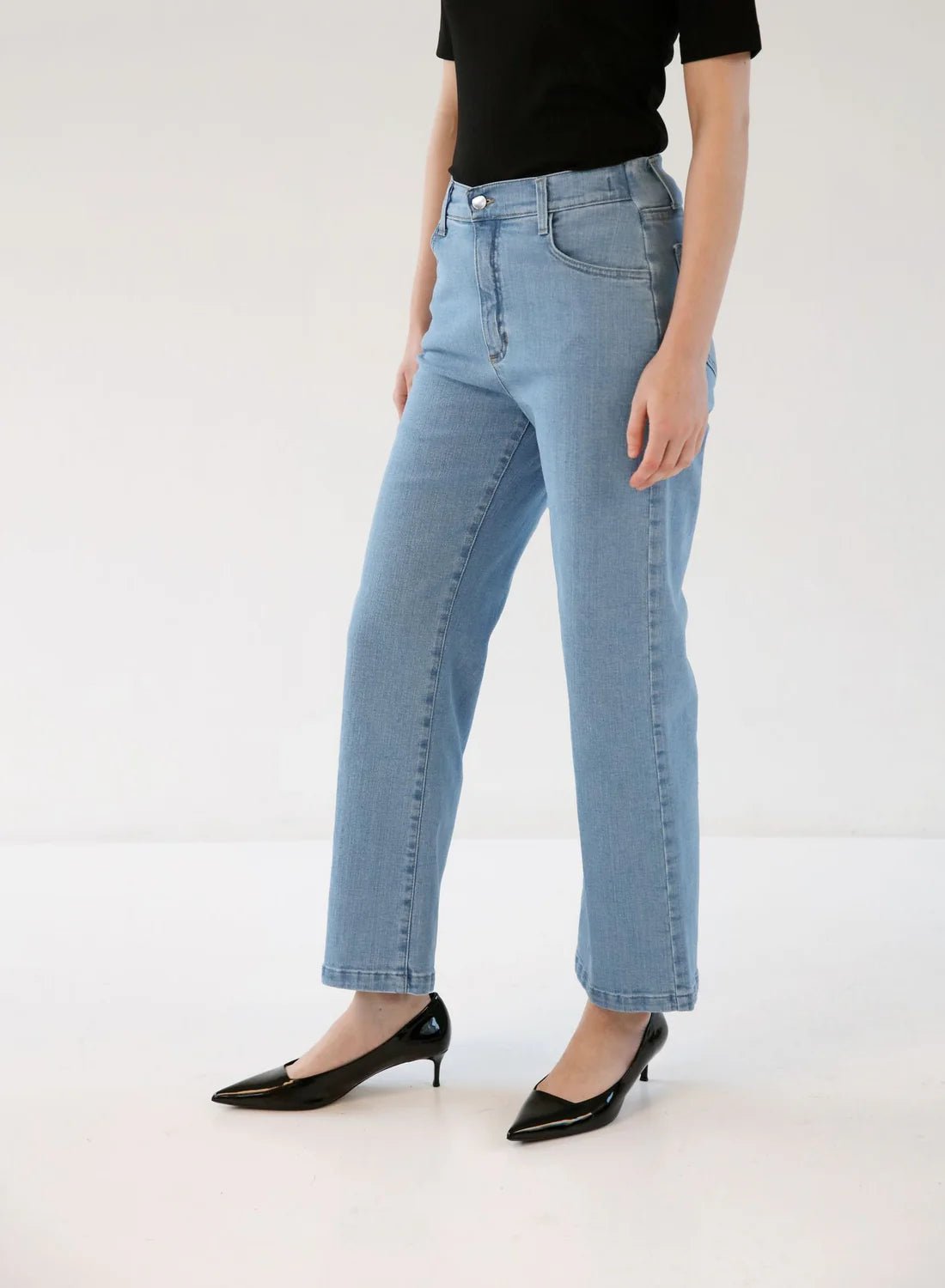 Gauhar naisten farkut Denim WideFaded Blue, Indigo