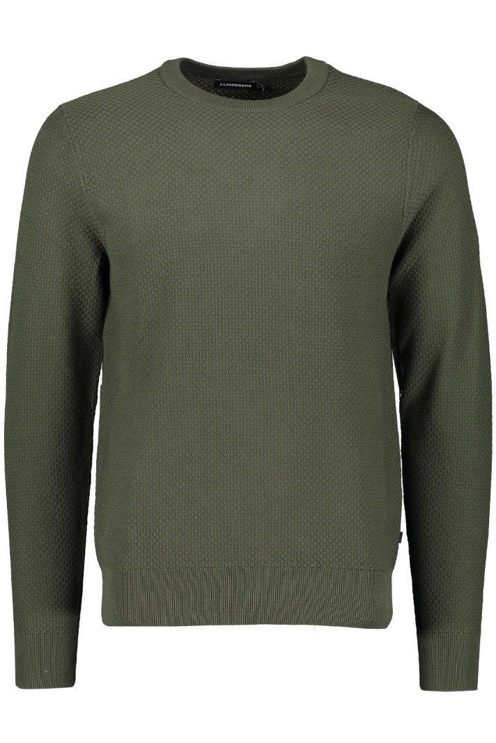 J.Lindeberg neule, COTTON STRUCTURE Armeijanvihreä