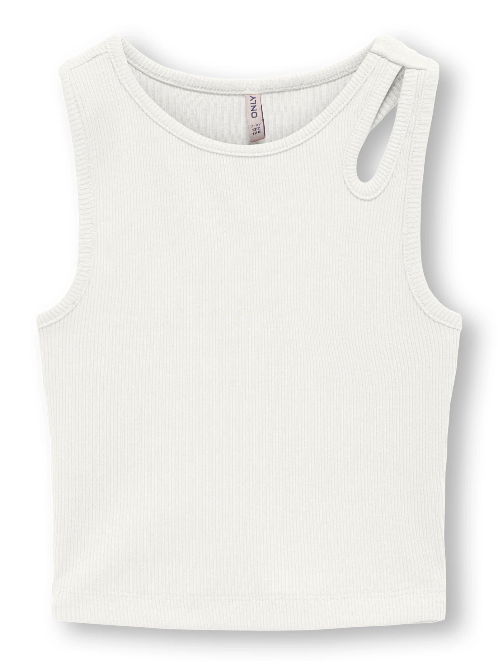 Kids Only lasten toppi, KOGNESSA LIFE S/L CUT OUT TOP Valkoinen
