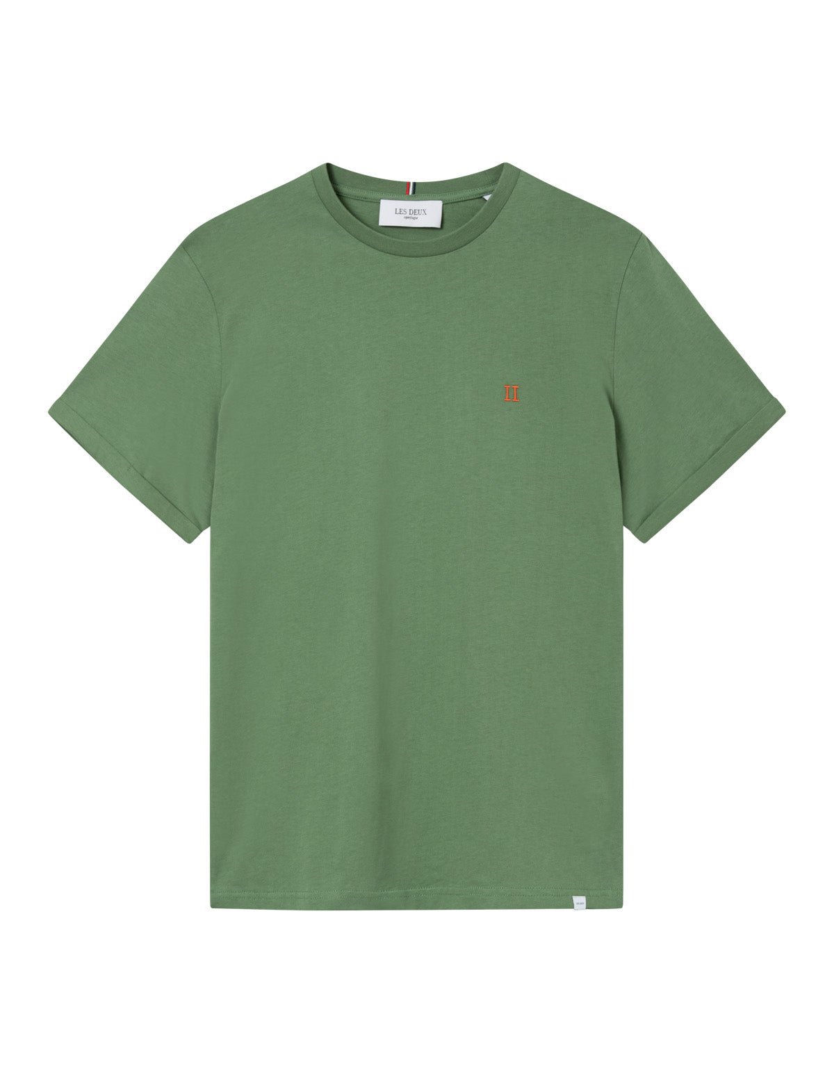 LES DEUX MIESTEN T-PAITA NORREGAARD T-SHIRT  Vihreä