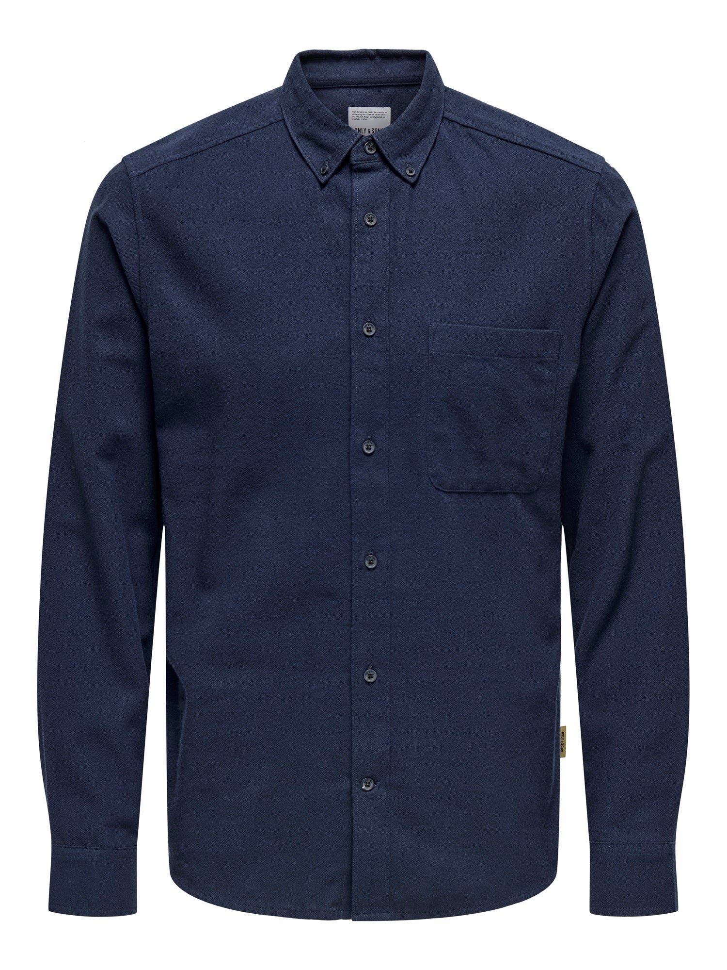 Only and Sons kauluspaita, GUDMUND SLIM SOLID Tummansininen