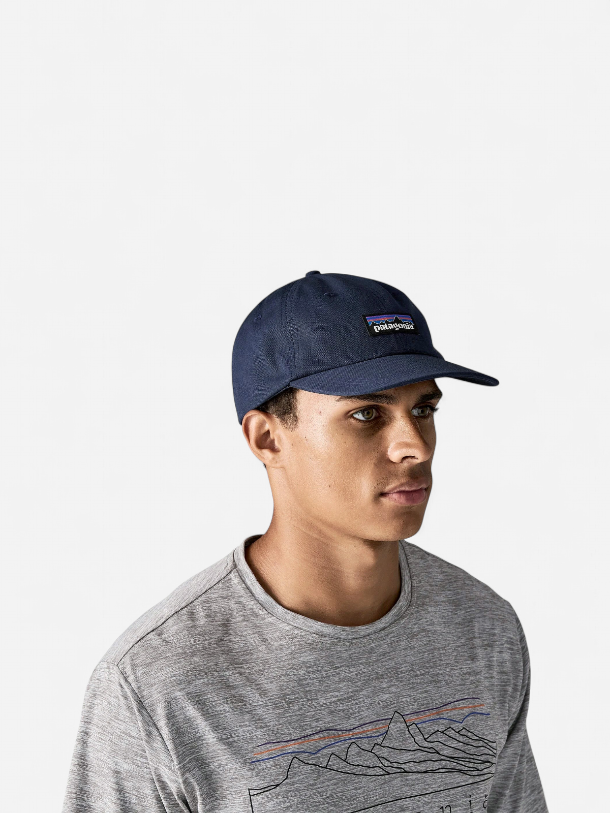 Patagonia lippis P-6 Label Trad Cap, tummansininen